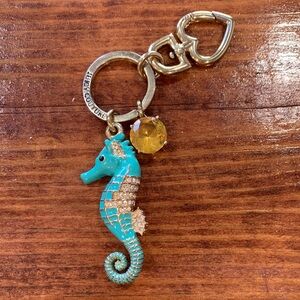 Vintage Y2K Juicy Couture Metallic Seahorse Key Fob